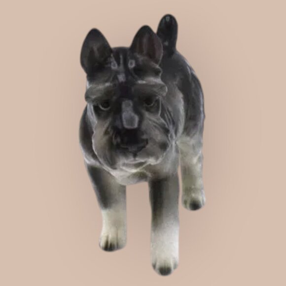 Vintage Lefton Japan Schnauzer Figurine Mid Century Modern - Picture 2 of 7